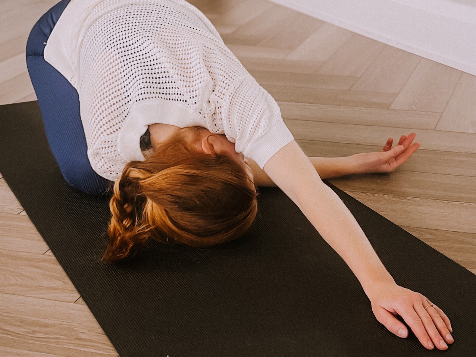 Yin yoga — child's pose